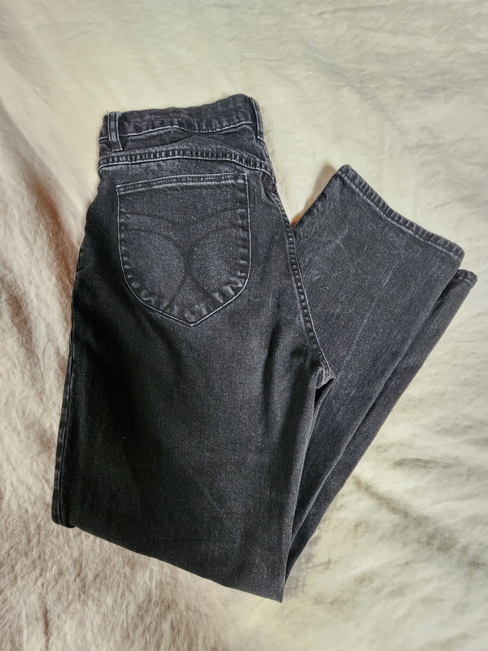 ROLLA'S Black Original High-Rise Straight Jeans